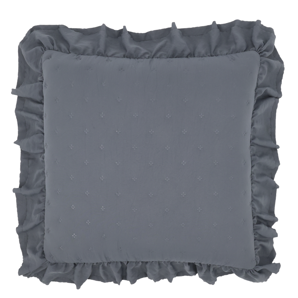 Aix Soft putetrekk med volangkant – Midnight