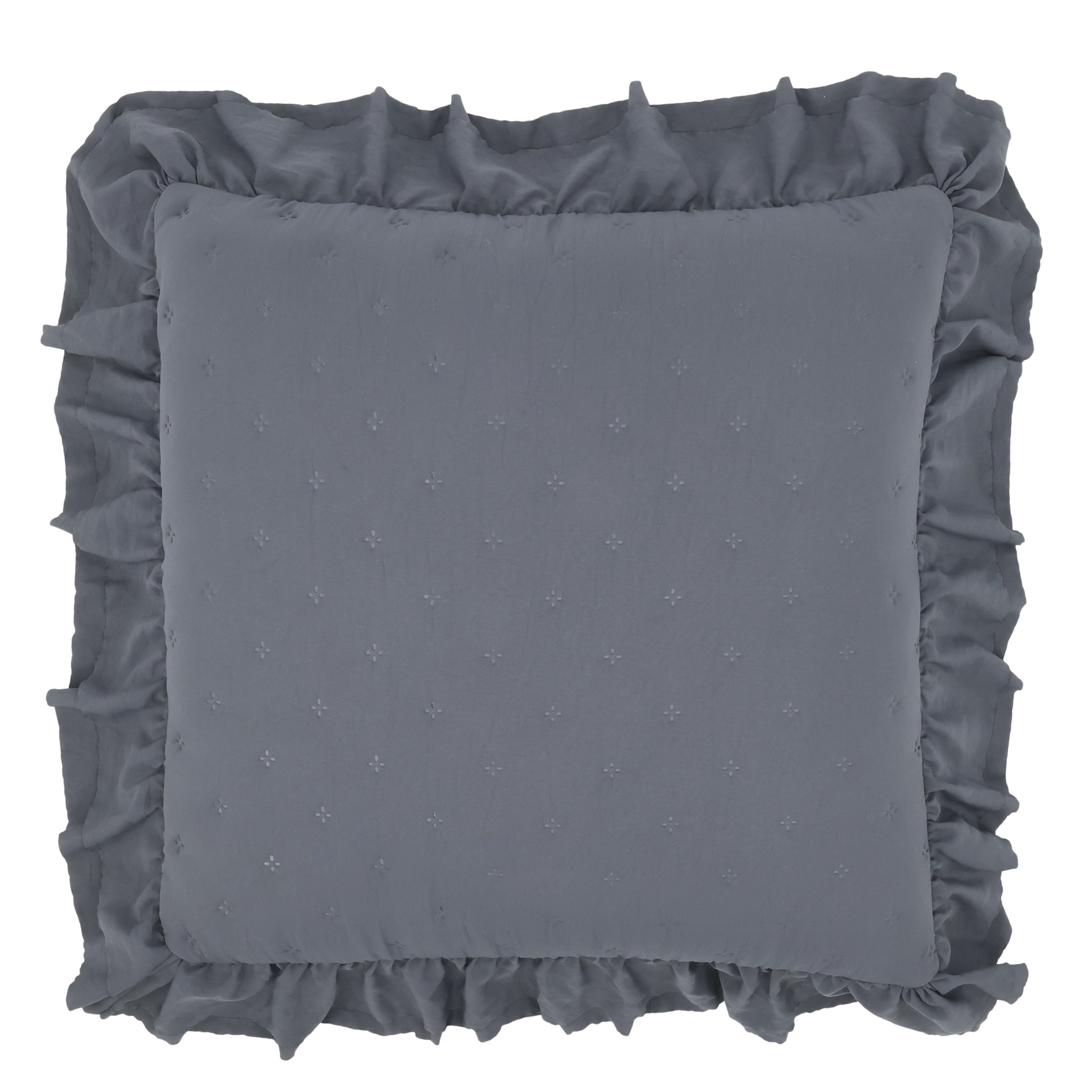 Aix Soft putetrekk med volangkant – Midnight