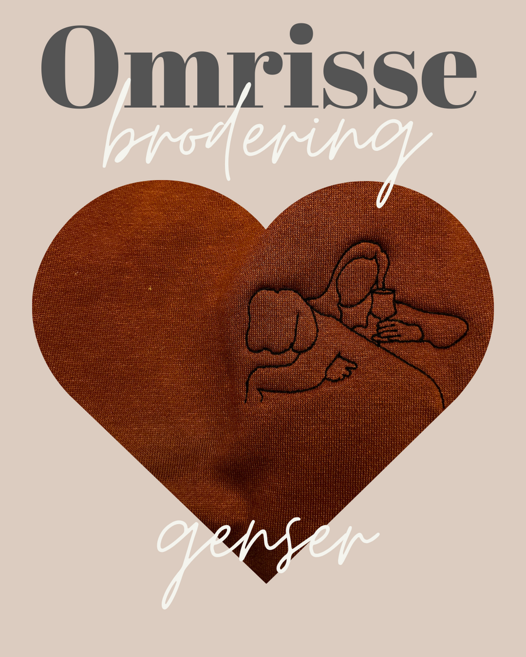 Omrissebrodert Sweatshirt