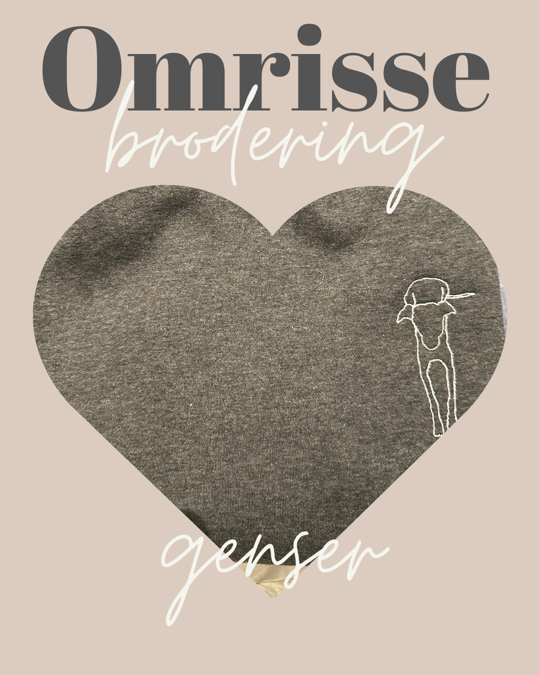 Omrissebrodert Sweatshirt