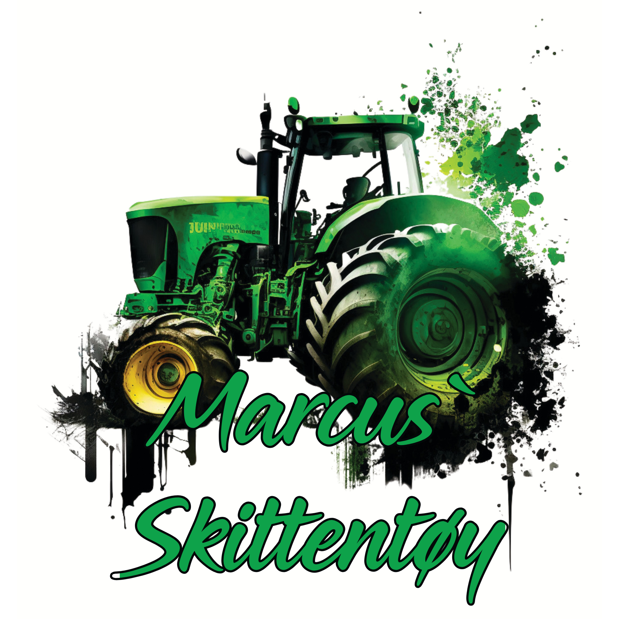 Personlig skiftetøybag- med navn og motiv