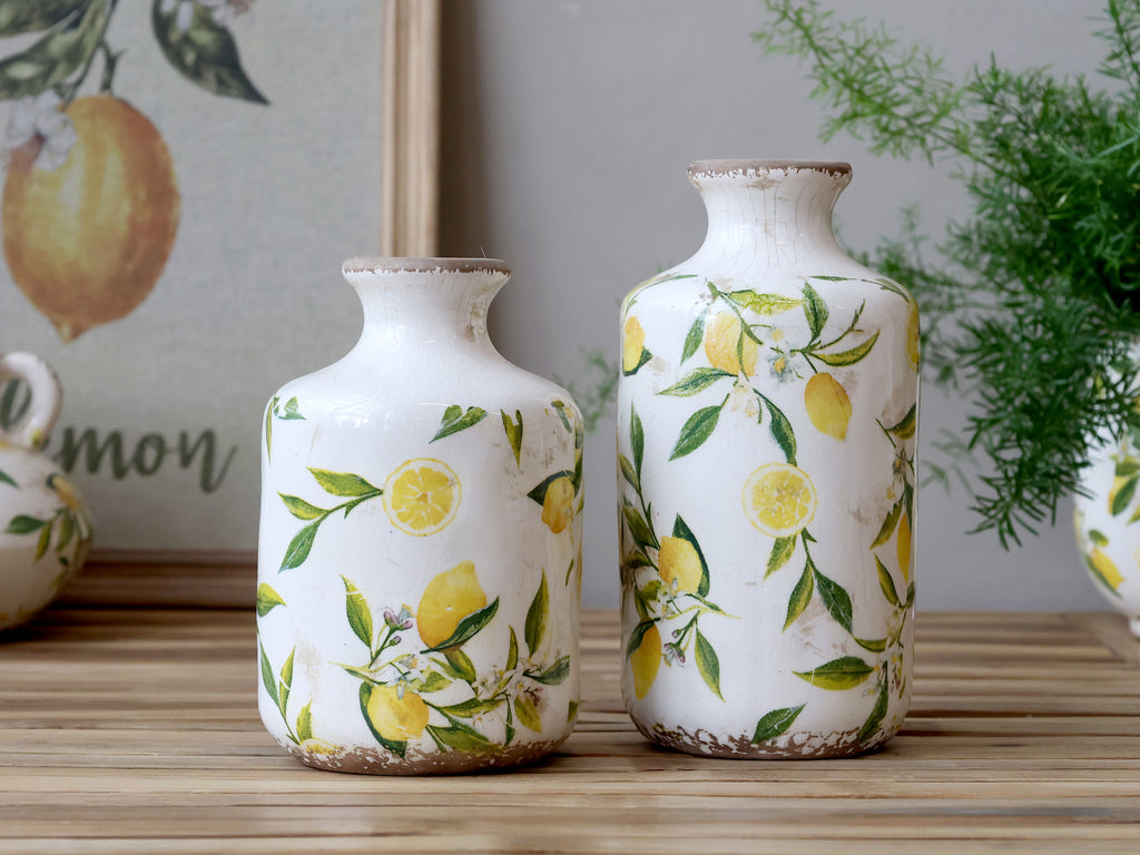 Limone Flaske m. citronmotiv