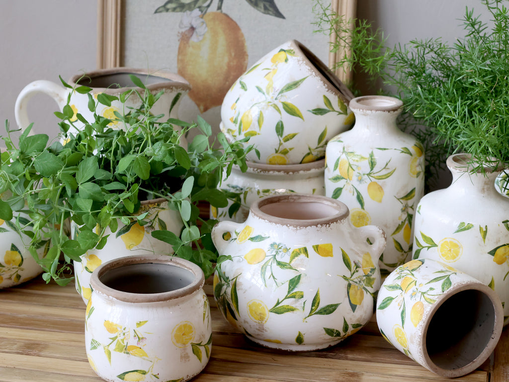 Limone Flaske m. citronmotiv