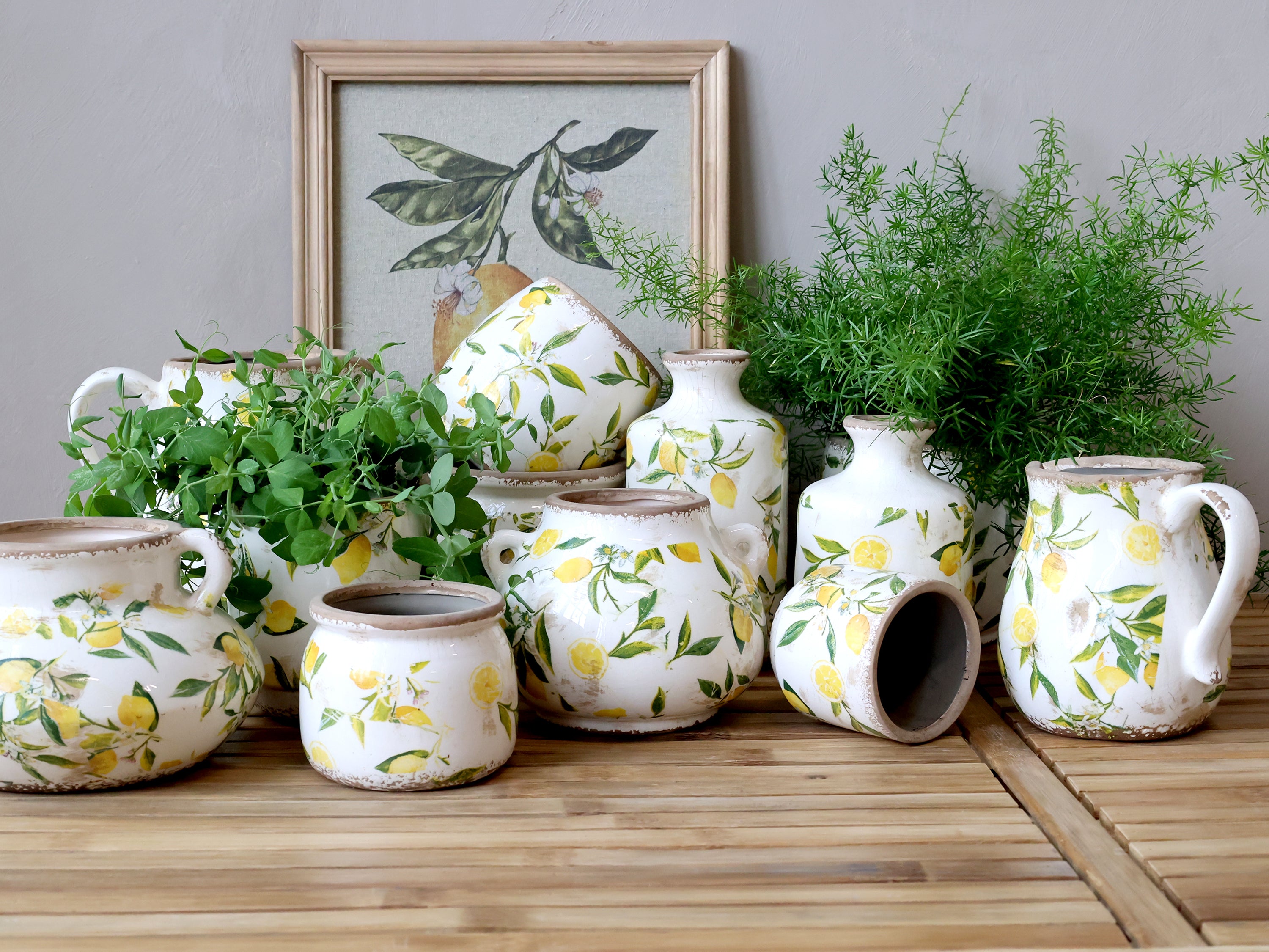 Limone Skjuler m. citronmotiv