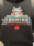 Farming Fixing Fabricating zip hoodie