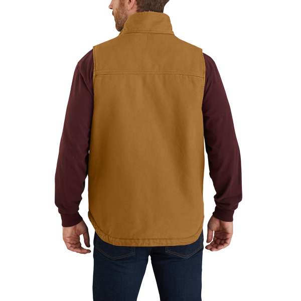 Carhartt Washed duck lined mock neck vest