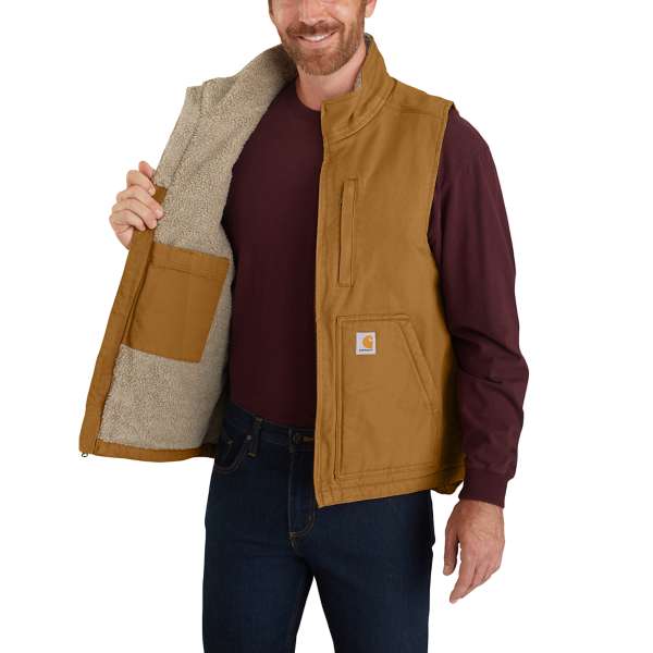 Carhartt Washed duck lined mock neck vest