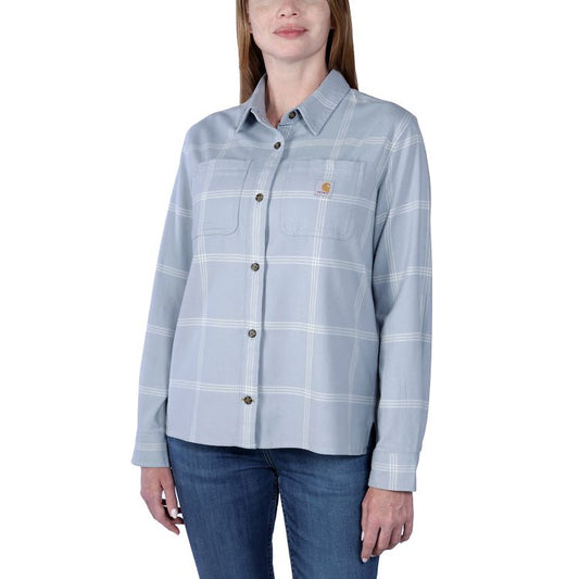 Carhartt 105989. Midweight flannel l/s plaid shirt blue