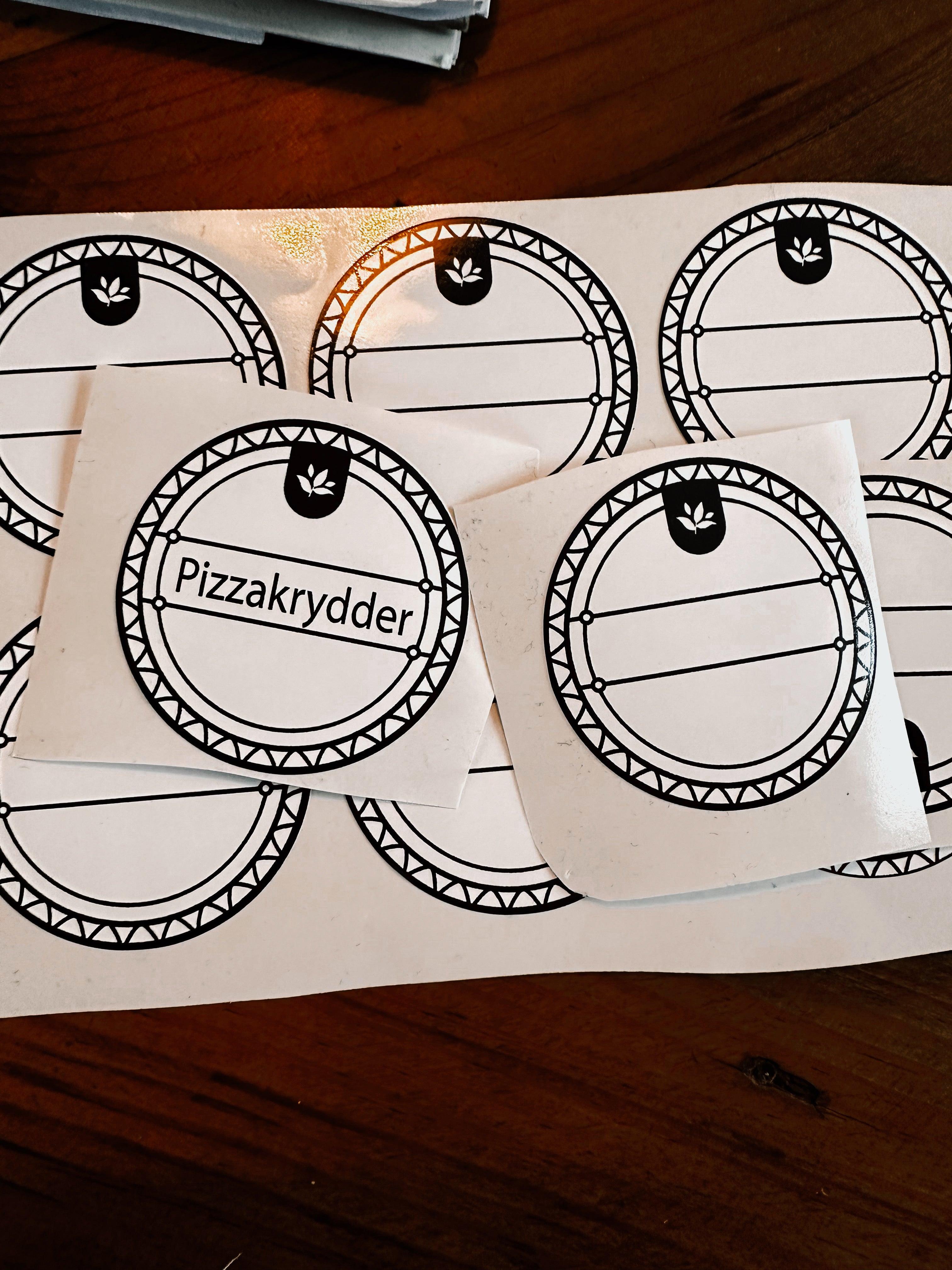 Runde merkelapper 50 mm