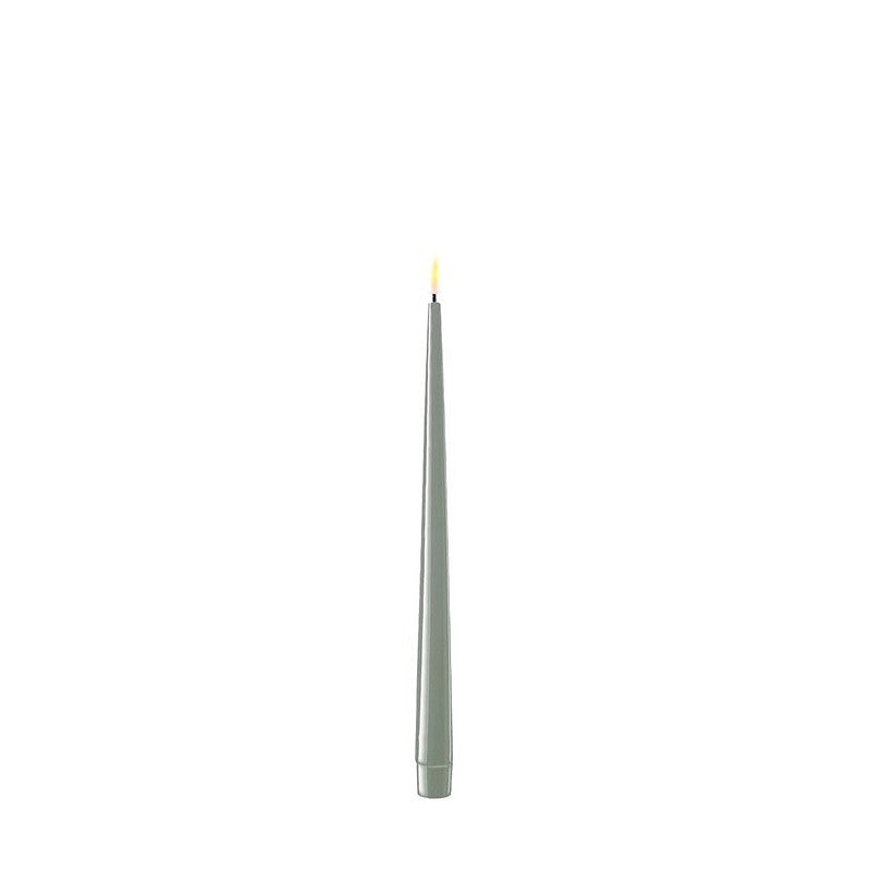 Salvie Green Dinner Candles , 28 cm 2 pk