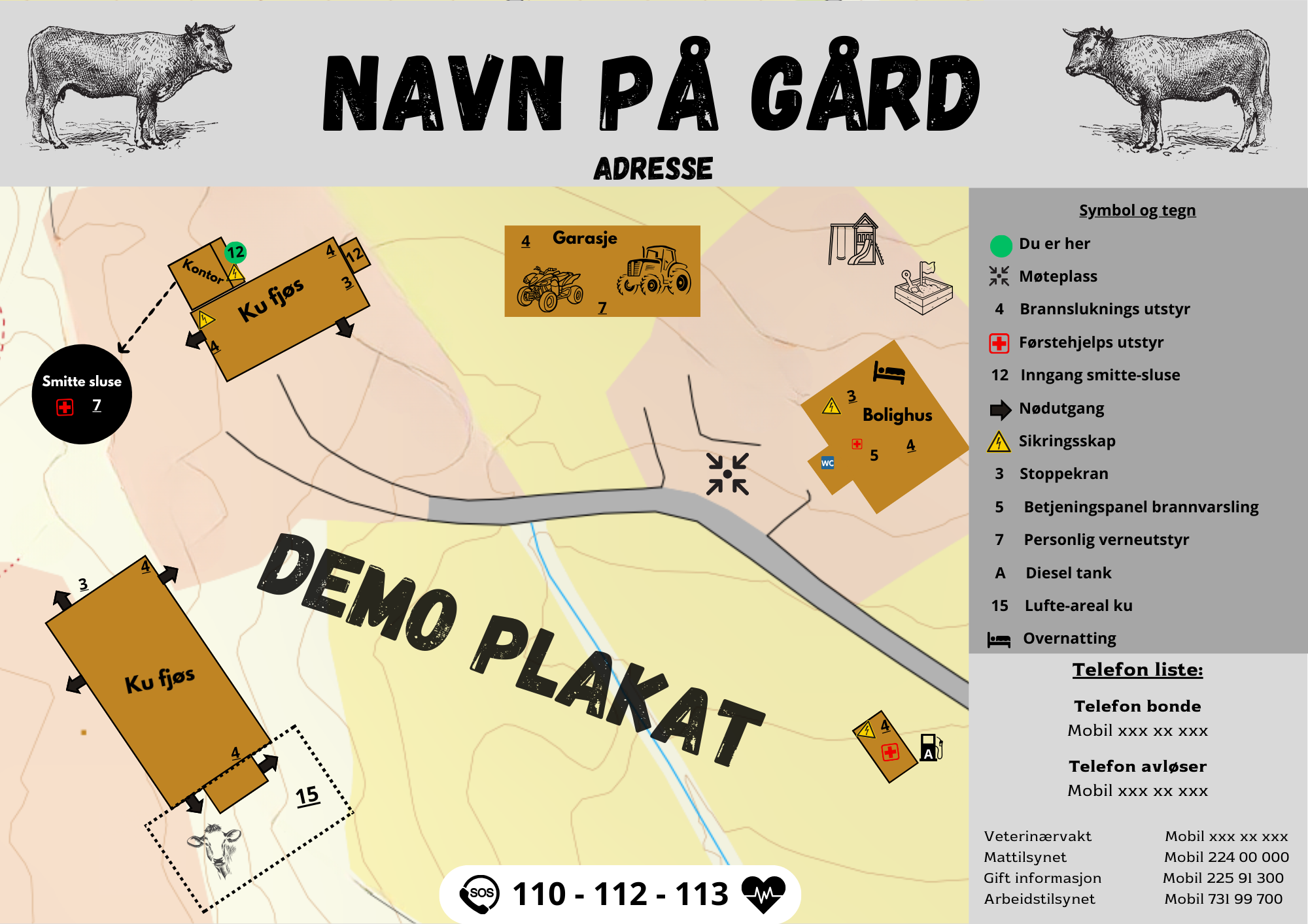 Beredskapsplakat 42x29 cm