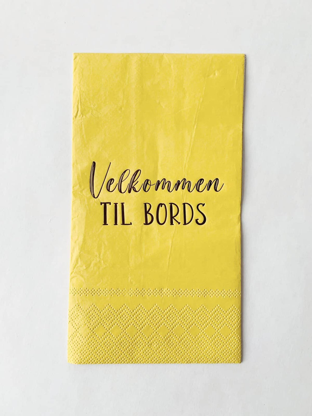 Velkommen Til Bords 33×40 Cm Gul Serviett