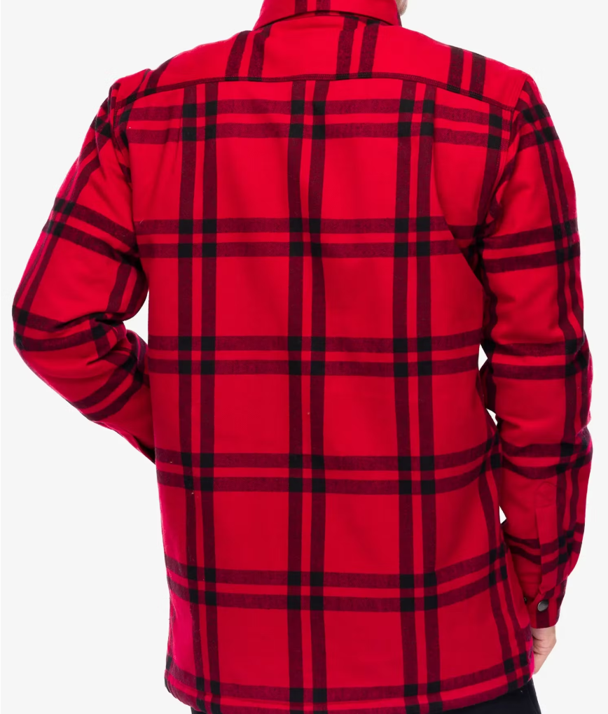 Carhartt foret skjortejakke rød (Sherpaforet)