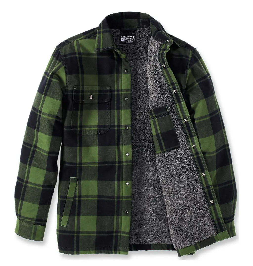 Carhartt Carhartt foret flanell skjortejakke Grønn  (Sherpa)