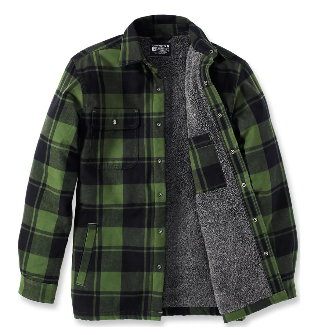 Carhartt Carhartt foret flanell skjortejakke Grønn  (Sherpa)