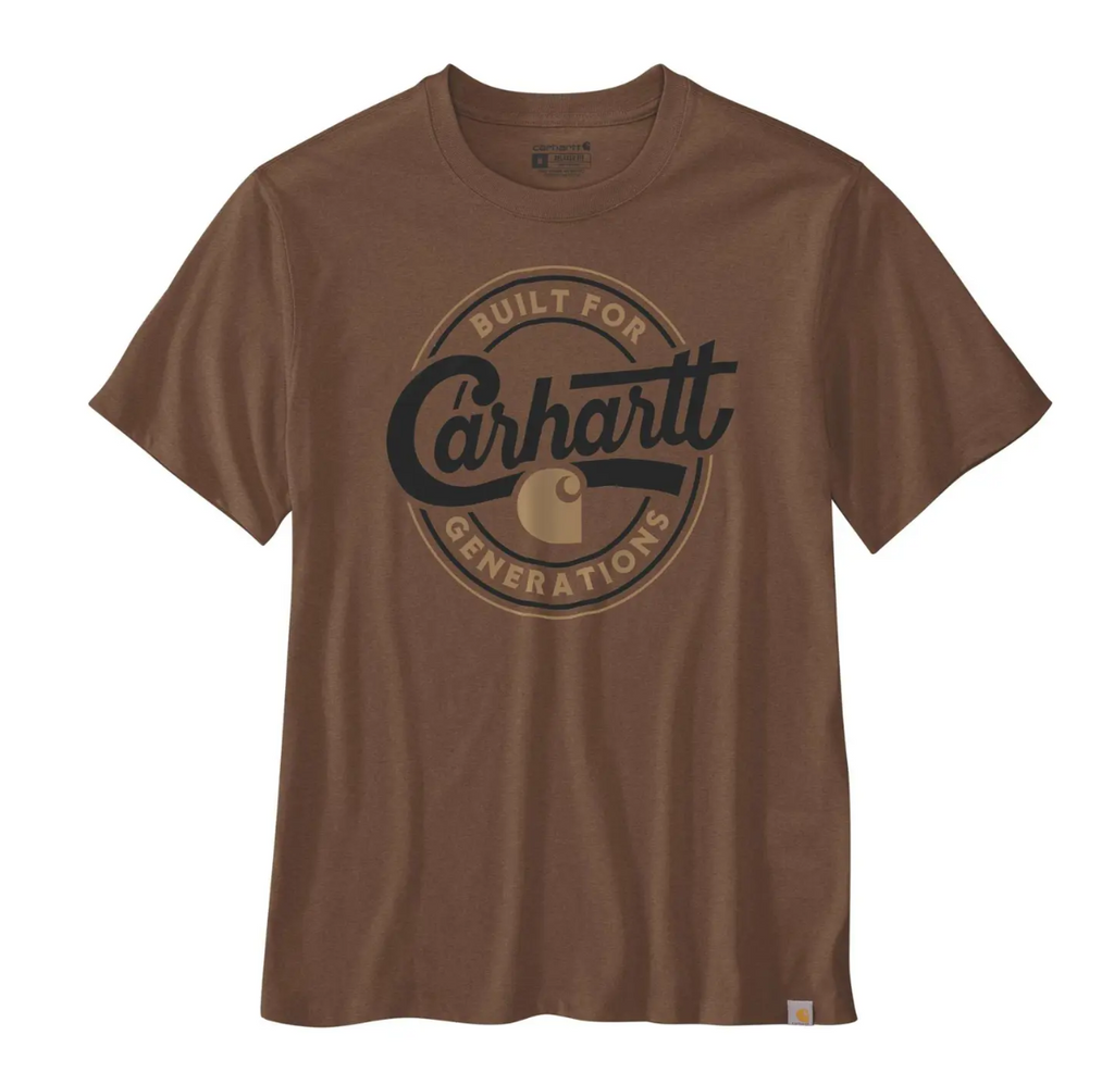Carhartt Script Graphic T-skjorte, Red Duck Heather
