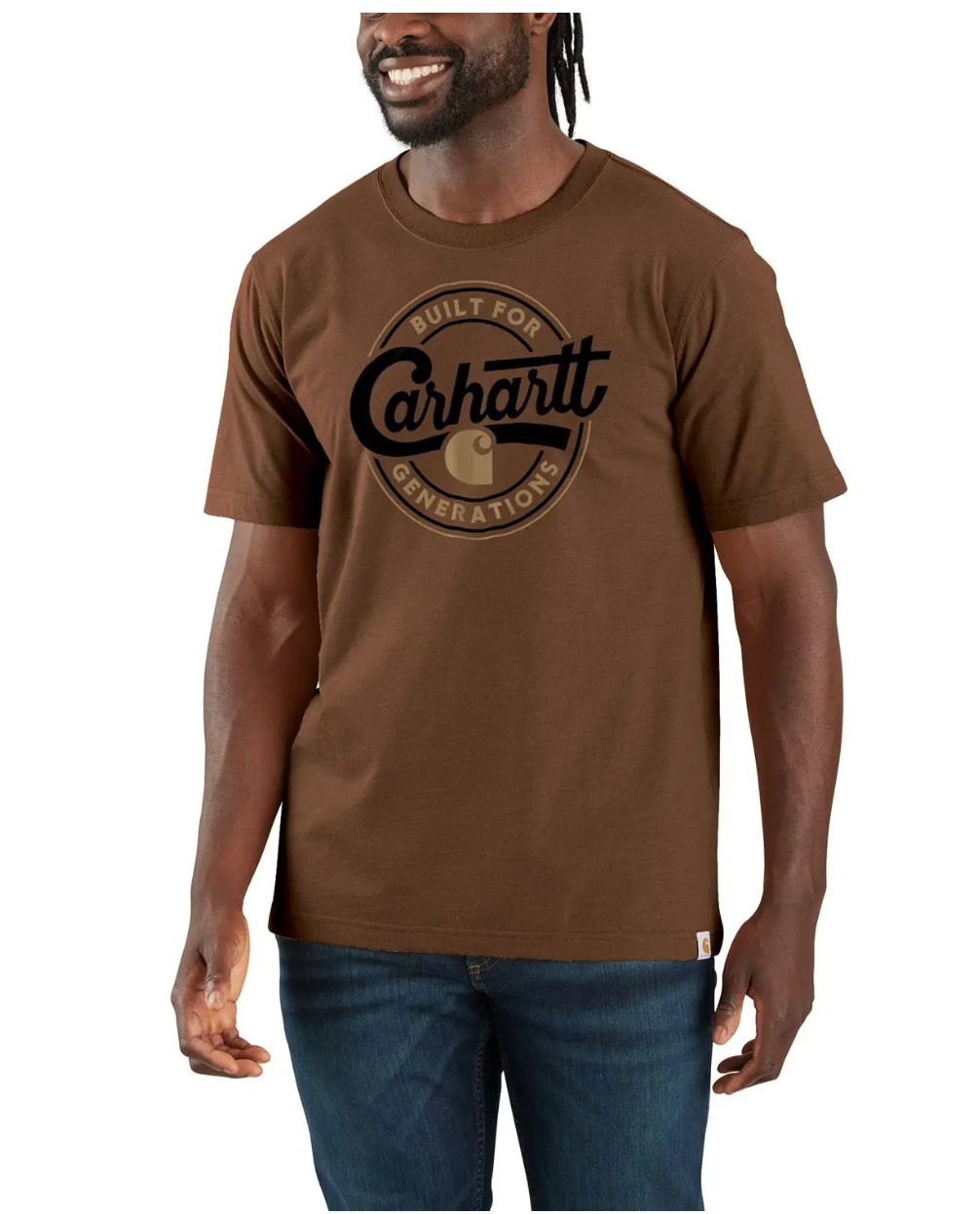 Carhartt Script Graphic T-skjorte, Red Duck Heather