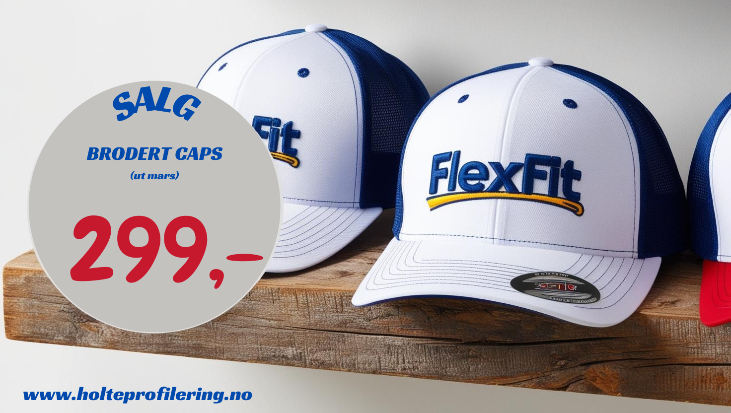 FLEXFIT® FIVE PANEL CAP 6560 MED BRODERING
