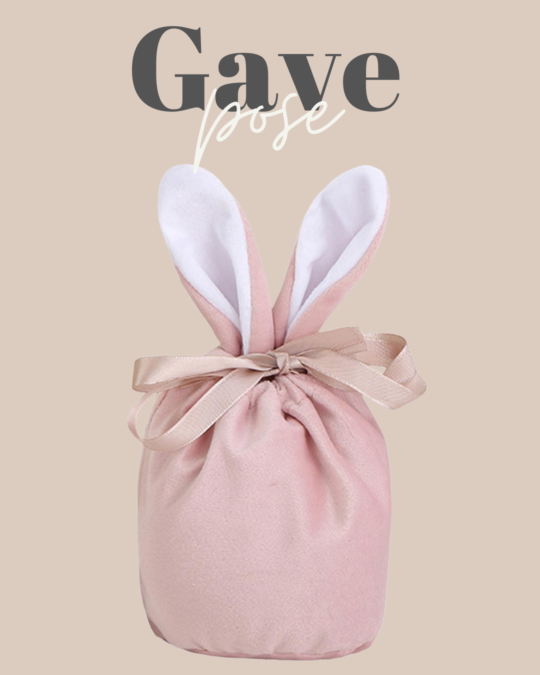 Gavepose til påske, påskegodt. påskeegg